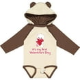 thumbnail image 3 of Inktastic It's My First Valentine's Day Boys or Girls Long Sleeve Baby Bodysuit, 3 of 5