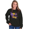 thumbnail image 3 of PACMAN Louisiana State Mardi Gras Sweatshirt for Men or Women Brisco Brands S, 3 of 6