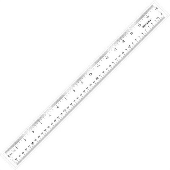 3 PK,Westcott See-Through Acrylic Rulers (10564)