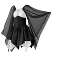 thumbnail image 3 of Meichang Renaissance Dress pour Femmes Costumes Corset Gothiques Robe Steampunk à Manches Papillon Robe de Cocktail Robe de Fête Robes de Cosplay Médiévales, 3 of 10