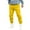 Yellow, variant on Durtebeua Workout Pants For Men Gym Joggers Pants Workout Tapered Sweatpants Track Pants