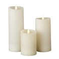 thumbnail image 2 of Classic Motion Flameless Candle 3pc Set - 3x5, 3x7, 3x9 Ivory, 2 of 4
