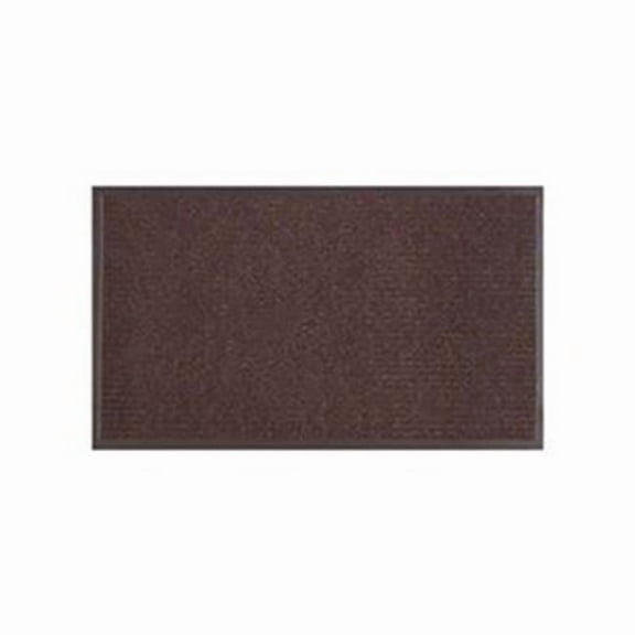 18 x 28 in. Dual Rib Floor Door Mat, Chocolate Brown