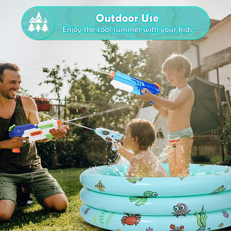 Kimiangel Inflatable Kiddie Pool, Ring with Air Pump, 40