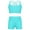 Light Green, variant on Zaldita Child Big Girls Two Pieces Tankini Swimsuit Sports Camis with Swim Trum Summer Seaside Light Green 8