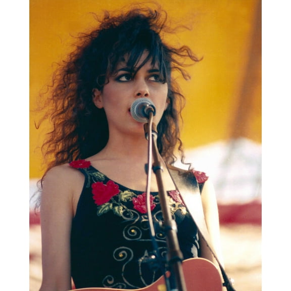 The Bangles Susannah Hoffs singing on stage 1980's 24x36 Movie Poster HD Aluminum Wall Art