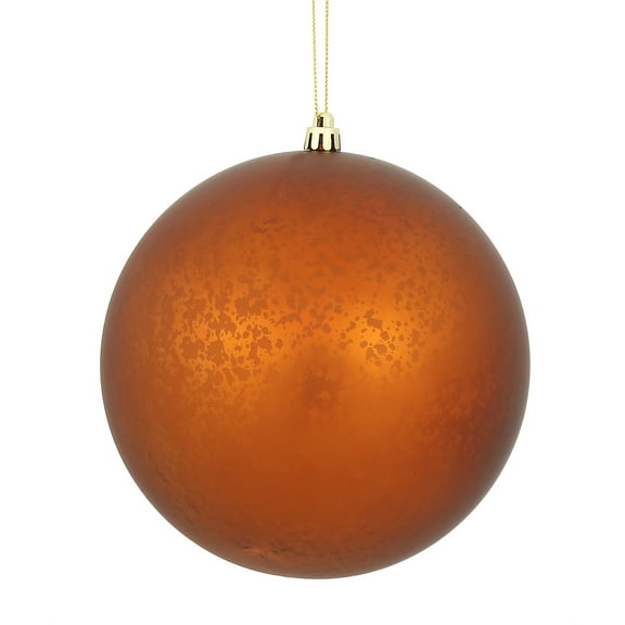 Vickerman 6" Copper Matte Mercury Ball Ornament, 4 per Bag
