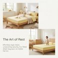 thumbnail image 3 of Unique Bargains Fitted Sheet Cotton Bed Sheets Cooling for Sleep 71"x78.7" Creamy Yellow, 3 of 5