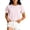 H137 Pink, variant on Toddler Girls T Shirts Crew Neck Short Sleeve Striped Print Comfortable Tee Green Size 6-7 Years