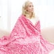 thumbnail image 2 of Manta MIBOI de forro polar rosa, franela, estampado de leopardo, 2 of 8