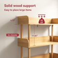 thumbnail image 4 of JolyDale 5-Tier Wooden Open Bookshelf, Morden Display Shelf with Free Standing Storage Rack, Multifunctional Bookcase for Home and Office, Living Room, Bedroom, Library (Oak, 5-Tier), 4 of 6