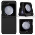 thumbnail image 3 of Elegant Choise Case with Screen Protector for Samsung Galaxy Z Flip 5 5G Liquid Silicone Phone Cover, Black, 3 of 16