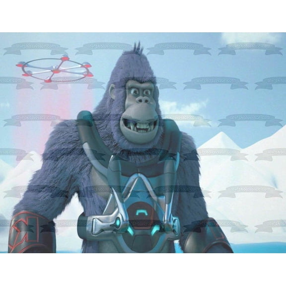 King Kong King Of The Apes White Mountains Droid Edible Cake Topper Image ABPID00248