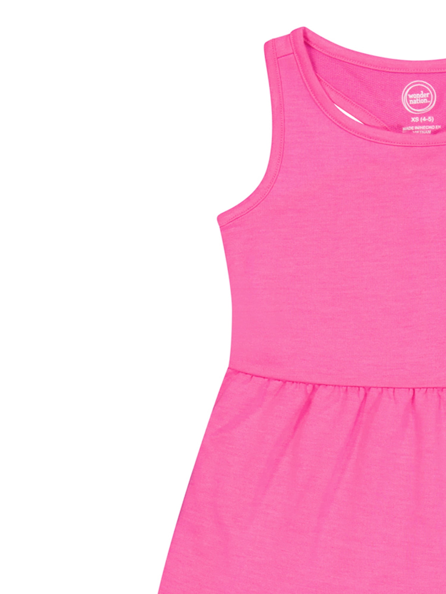Wonder Nation Girls Keyhole Back Dress, Sizes 4-18 & Plus