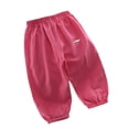 thumbnail image 2 of Huanglei Kids' And Linen Pants With Elastic Waist Long Pants Skin Friendly For Active Boys & Girls Joggers Sweatpants Kids, 2 of 4