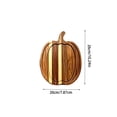 thumbnail image 3 of Solid Wood Pumpkin Shaped Serving Tray, Rustic Tea Board, Multi-Purpose Wooden Chopping Block, Fall Harvest Cheese Platter, Durable Kitchen Decor for Entertaining Guests Seasonally, Brown-B, 3 of 7