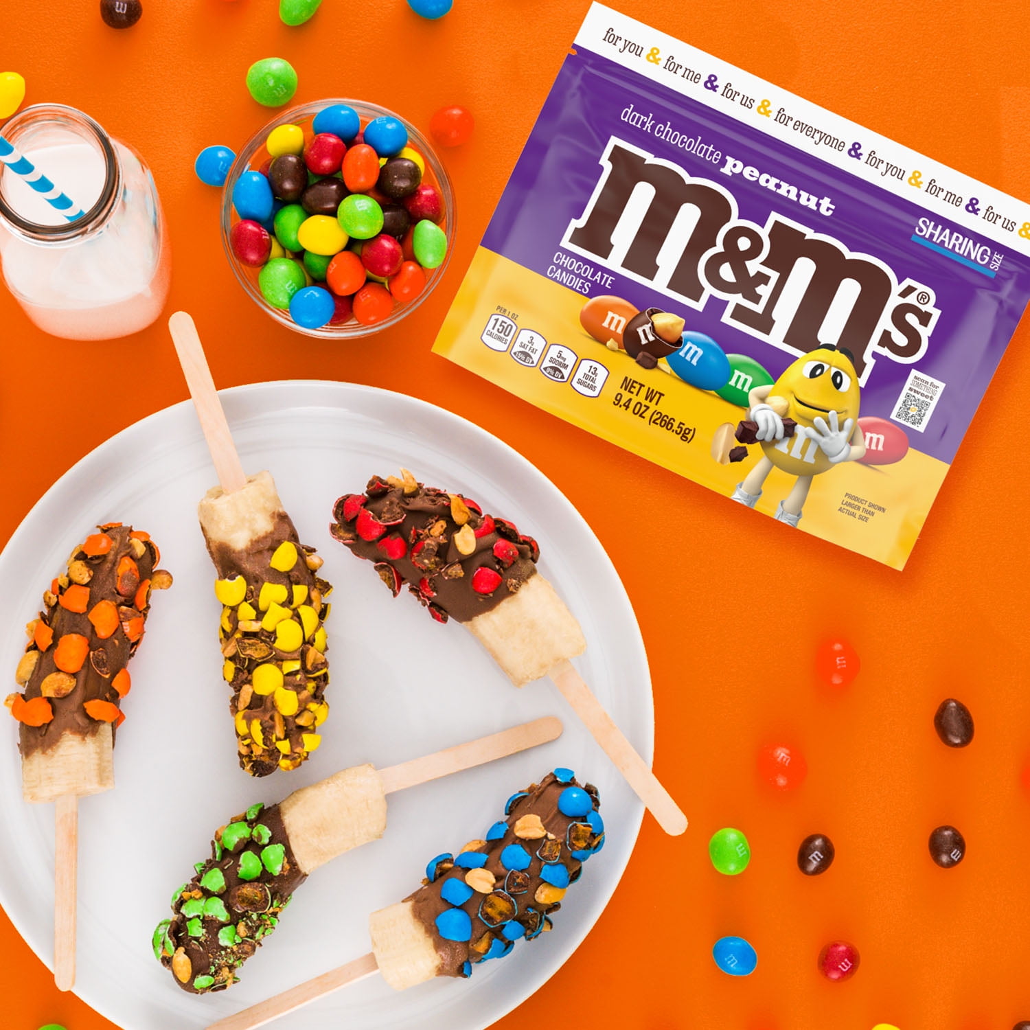 M&M's Peanut Dark Chocolate Candy, Sharing Size - 9.4 oz Bag