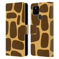 thumbnail image 1 of Head Case Designs Officially Licensed Grace Illustration Animal Prints Giraffe Leather Book Wallet Case Cover Compatible with Google Pixel 4a 5G, 1 of 6