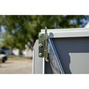 Yardsaver® 4 X 10 Ft Steel Storage Shed Pent Roof Eggshell