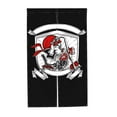 thumbnail image 7 of Doorway Drape Split Curtains, Cool Motorcycle Club Room Divider Privacy Door Curtains, 34" x 56", 7 of 7