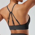 thumbnail image 4 of Cxenplz Women's Sport Bras Seamless Spaghetti Straps Bralette Halter Neck Everyday Sleeping Bra Full Coverage High Support Sports Bras, 4 of 4
