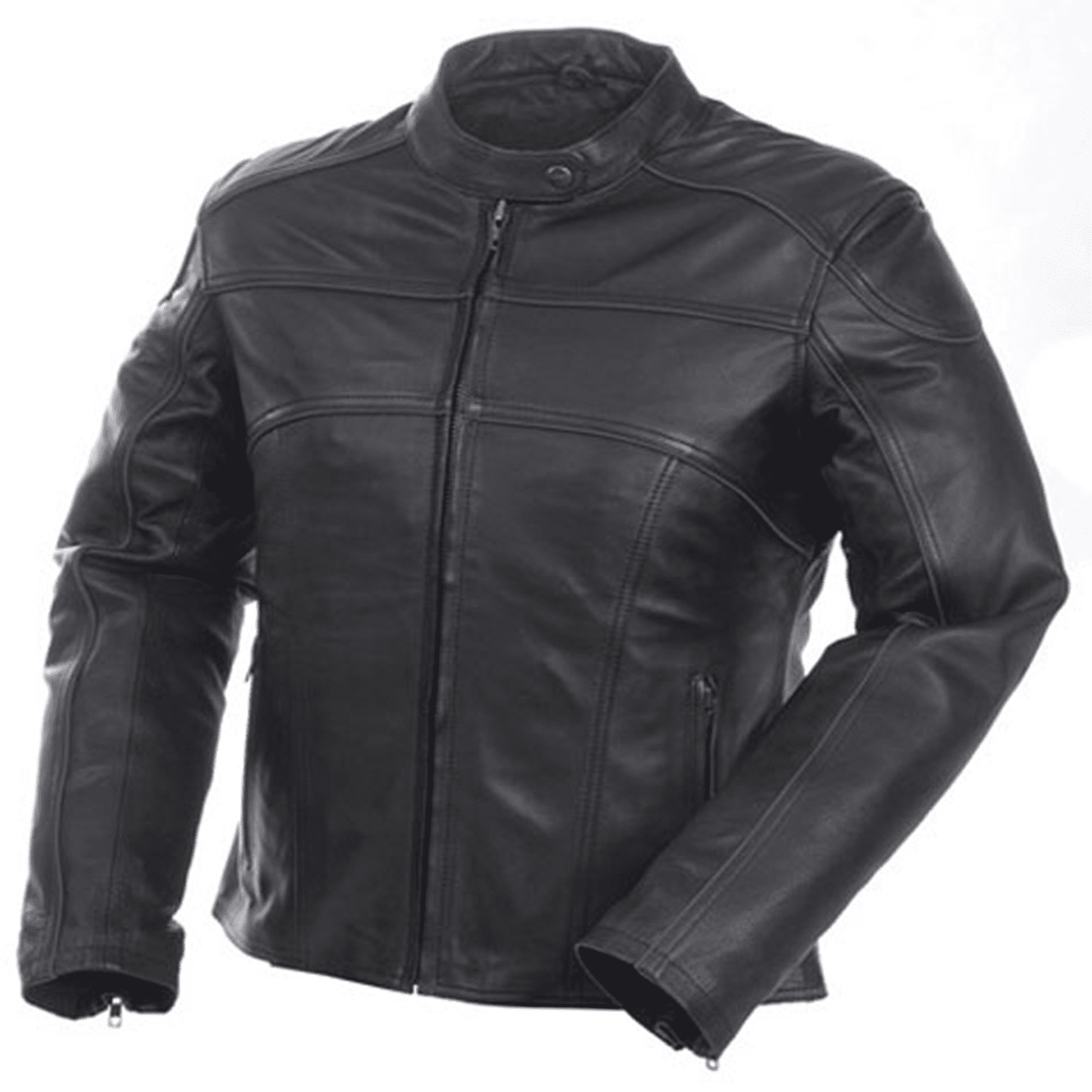 ladies black leather jacket size 20