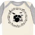 thumbnail image 4 of Inktastic Drummer Percussionist Music Gift Boys or Girls Long Sleeve Baby Bodysuit, 4 of 5