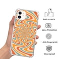 thumbnail image 2 of Retro Groovy Swirl Case Compatible with iPhone 11,Unique Art Design TPU Bumper Cover Case, 2 of 6