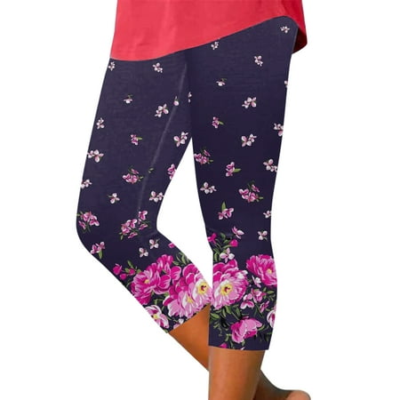 

NECHOLOGY Womens plus Size Cotton Pajama Pants Ladies Casual Comfort Printed High Waist Elastic Cropped plus Size Jacket And Pants Pants Navy Small
