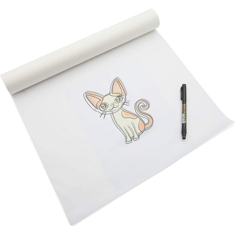 Tracing Paper for Sewing Patterns, White Translucent Vellum Roll for  Drawing