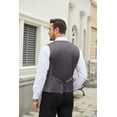thumbnail image 4 of COOFANDY Men's Suit Vest Slim Fit Business Formal Waistcoat Casual Dress Vest, 4 of 7