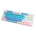 thumbnail image 2 of 87 Keys Wired Mechanical Keyboard Mixed Light Mechanical Keyboard with Mechanical Blue Switch Suspension Button Blue+White, 2 of 7