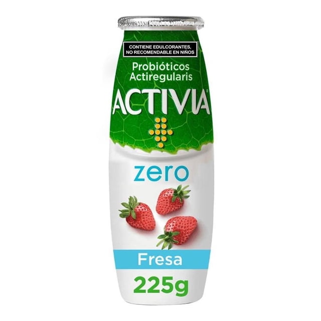 Alimento lácteo fermentado Activia fresa sin azúcar 225 g