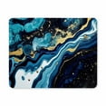 thumbnail image 1 of Blue Marble Mouse Pad, Ripples of Agate with Addition of Gold Powder Mouse Pad, Abstract Ocean Mouse Mat Square Waterproof Mouse Pad Non-Slip Rubber Base MousePads for Office Laptop Men Women Kids, 1 of 2