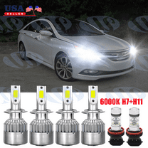 For Hyundai Sonata 2011 2012 2013 2014 LED Headlight Bulbs   Fog Lamp Combo Kit