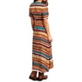 thumbnail image 2 of Stetson Women's Sunset Serape Short Sleeve Midi Wrap Dress Multi X-Large, 2 of 2