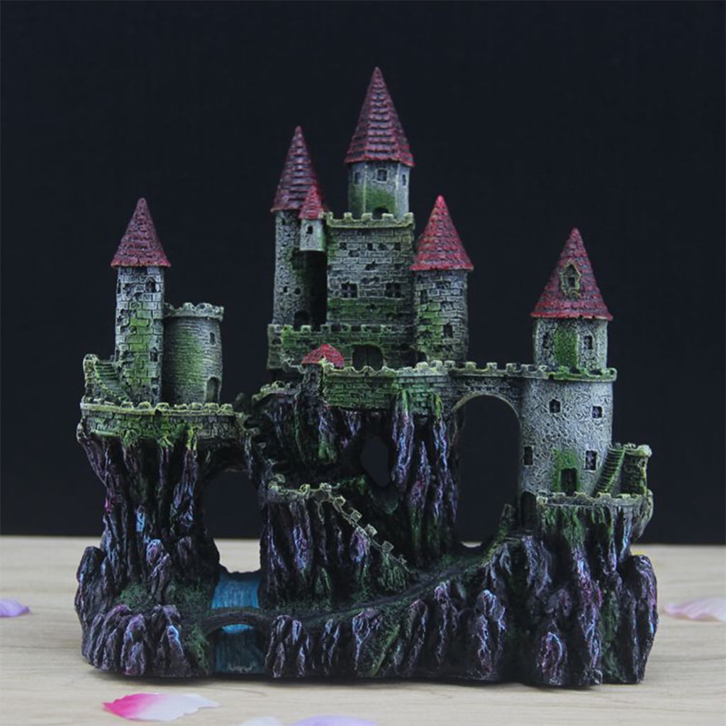 Aquarium Resin Decoration for Fish for Tank European Castle Ornaments Pet Suppli