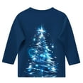 thumbnail image 5 of YUNAFFT Filles et Garçons Imprimé de Noël Manches 3/4 Chandail Décontracté à Enfiler Hauts Extensible Type Coton 2-12 Ans, 5 of 5