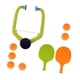 thumbnail image 5 of Juego de tenis de mesa colgante para interiores, entrenador de tenis de mesa para , paletas y pelotas de coordinación ojo-mano mejoradas, 6 bolas, 5 of 9