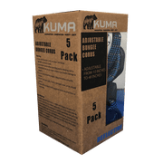 Kuma by Everest Reflective Rubber Adjustable 10 - 48 Bungee Cord, 5 Count