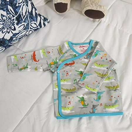 Zutano Kimono Top – Alligator Bebop Design – For 6 Month Olds