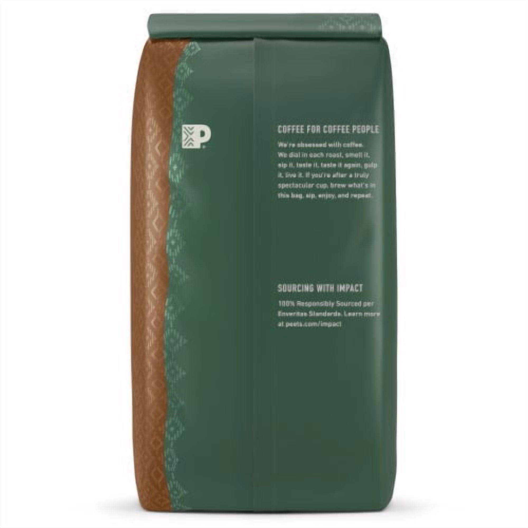 2X-Peet's Coffee Organic French Roast Dark Roast Ground Coffee - 18 oz