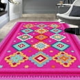 thumbnail image 5 of 1PC Geometric Patterned Area Rug Local Rug, Lightweight Washable Easy-to-Care Rug Floor Mat Festival Gift, Suitable for Living Room, Bedroom, Dining Room, Office, Balcony, Room Accessories, 5 of 8