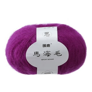 26g/Skein Mohair Yarn, Soft Mohair Knit Long Wool Yarn Angora Wool Yarn for  DIY Crochet Scarf Clothes Sweater Shawl