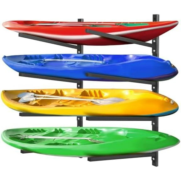 Wall Mount Kayak Rack, Kayak Wall Mount for Indoor Outdoor Storage, Adjustable Heavy Duty Kayak Rack for Garage, 550LBS Weight Capacity$$Sport & Recreation Other