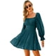 thumbnail image 1 of Vestido casual de manga larga con bolsillos para mujer Vestido suelto $ Otoño Color puro Cuello redondo Vestido de manga larga con bolsillo Adepaton HMHZ1821-8, 1 of 4