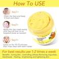 thumbnail image 4 of Fiudx Artículos en oferta con ofertas flash Mascarilla facial de cúrcuma VC, Mascarilla facial de película de barro con VC E para controlar y refinar los poros 120 g, 4 of 7