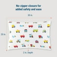 thumbnail image 3 of Wildkin Trains, Planes & Trucks 100% Cotton Flannel Pillow Cases - 2 pack, 3 of 7
