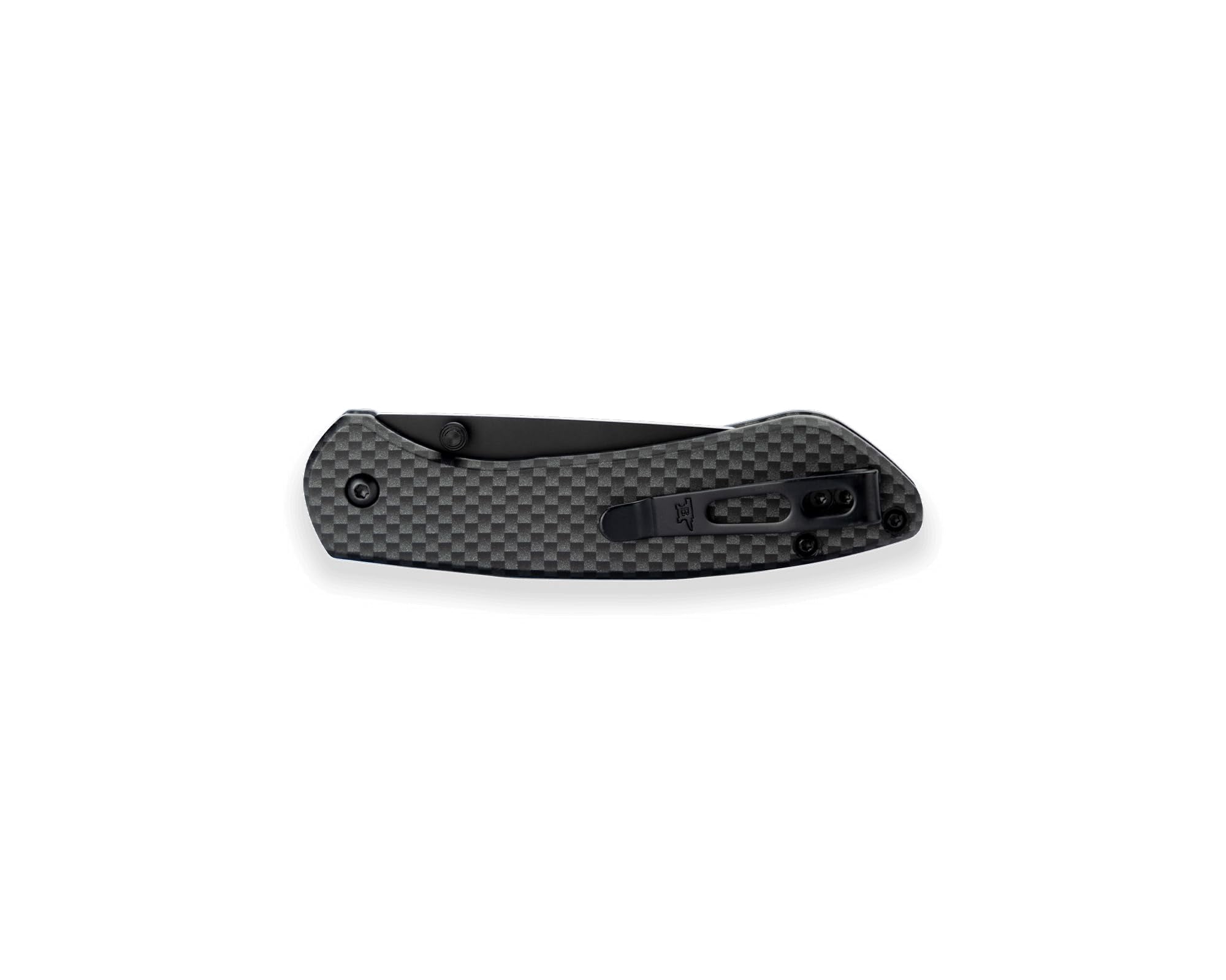 Buck Knives 744 Sovereign Folding EDC Knife, 3.225” Pocket Knife Blade, Carbon Fiber, 4.25 oz