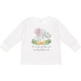thumbnail image 3 of Inktastic I am Fearfully and Wonderfully Made Cute Elephants Boys or Girls Long Sleeve Toddler T-Shirt, 3 of 5